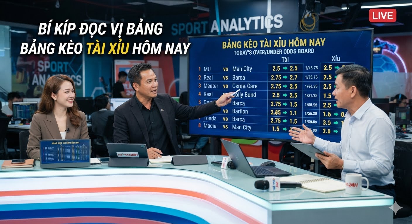 kèo tài xỉu hôm nay