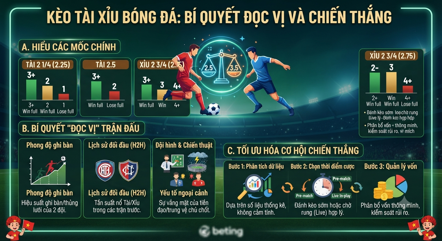 kèo tài xỉu bóng đá
